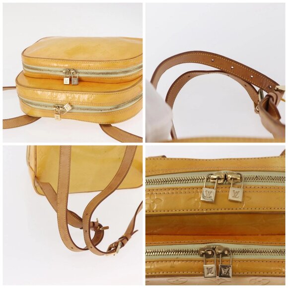 LOUIS VUITTON Monogram Vernis Marley Backpack Gris M91038 LV Auth 153042 main image 12